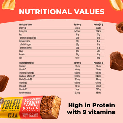 Fulfil Chocolate Peanut Butter Protein & Vitamin Bar 55g — image 5