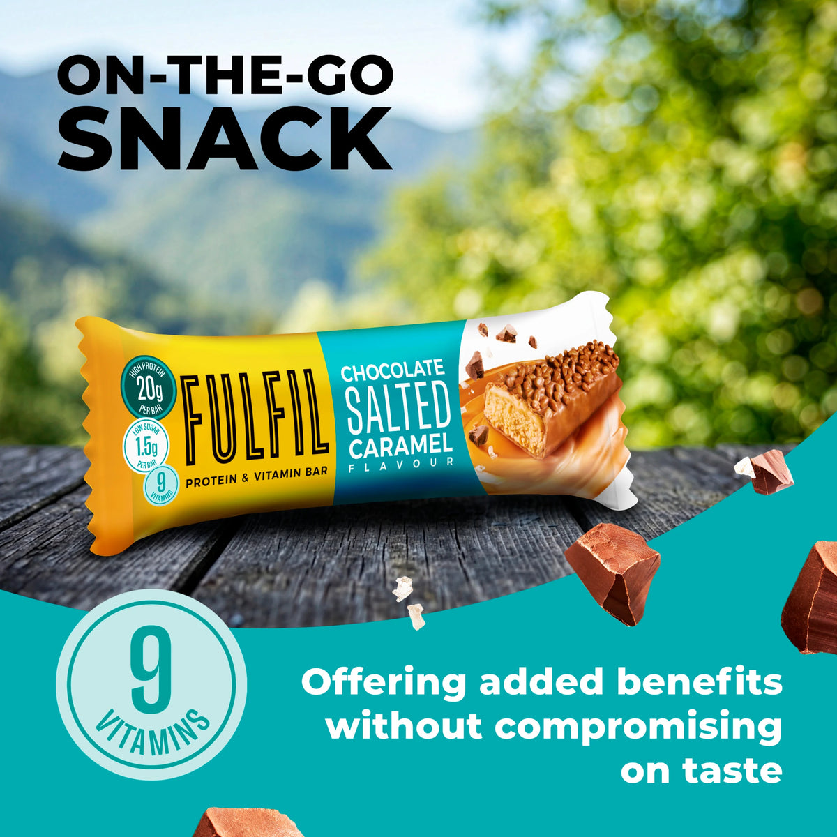 Fulfil Chocolate Salted Caramel Protein & Vitamin Bar 55g — image 4
