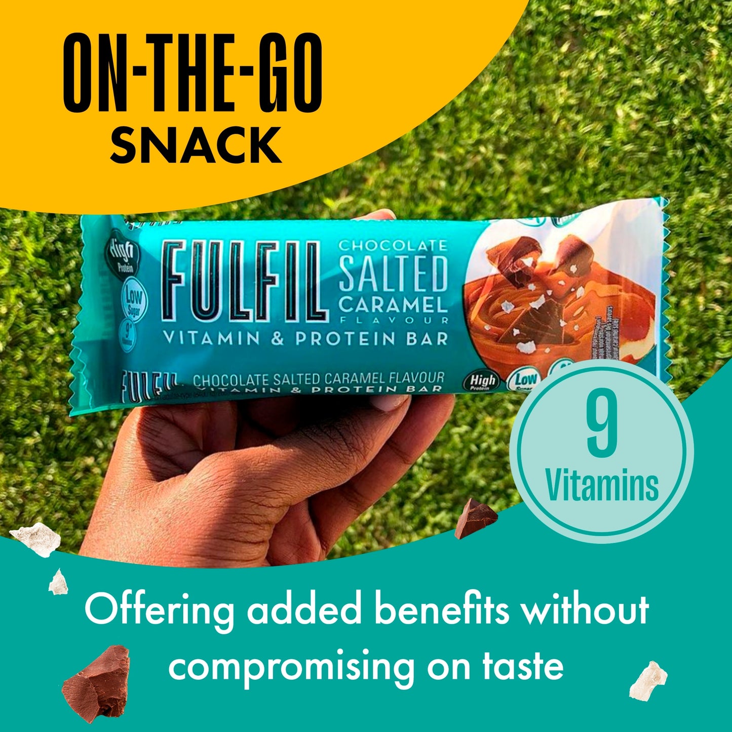 Fulfil Chocolate Salted Caramel Vitamin & Protein Bar 40G — image 4
