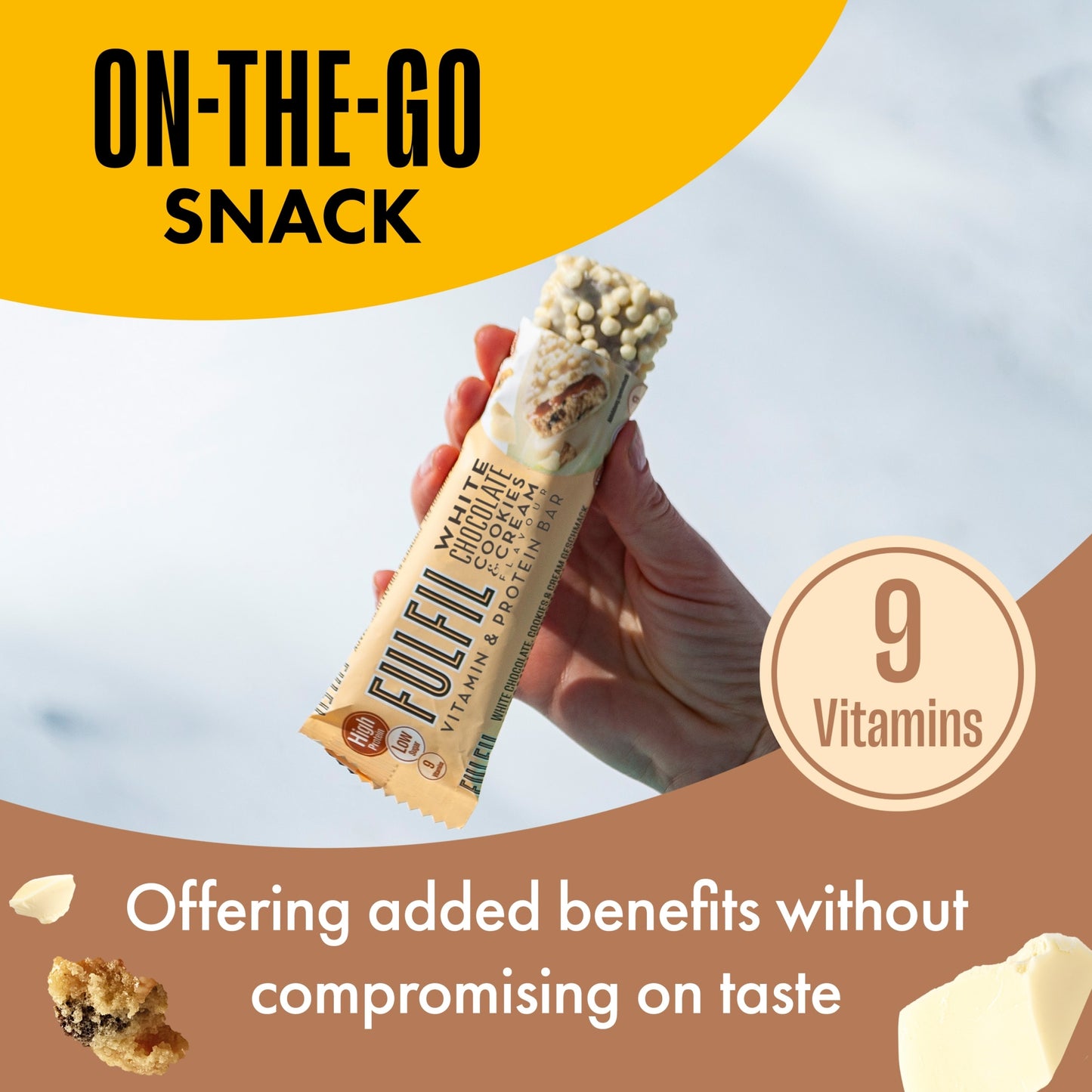 Fulfil Protein Bar - White Chocolate Cookies and Cream 55g — image 4