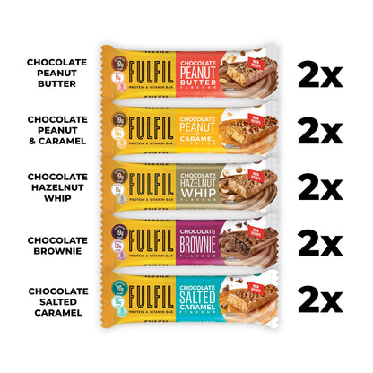 Fulfil Protein & Vitamin Bar Mixed Pack 10x55g — image 2