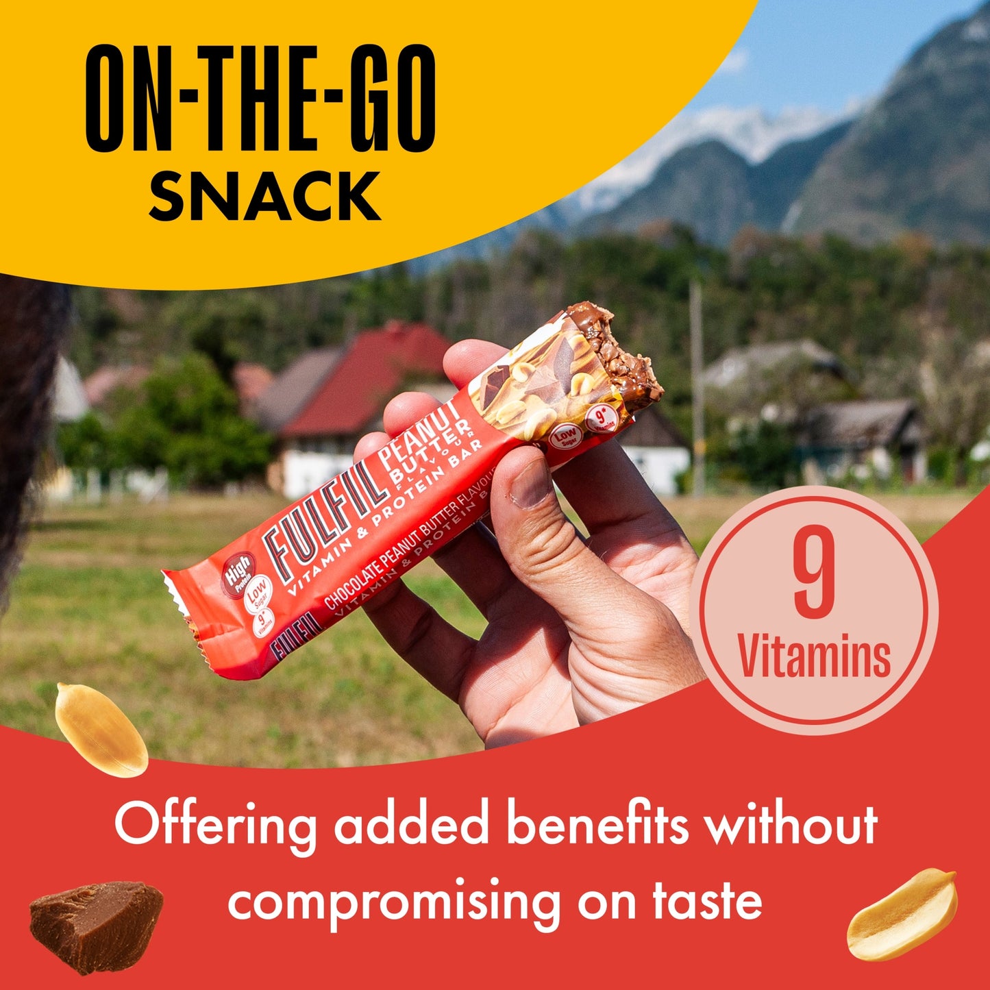 Fulfil Vitamin & Protein Bar - Chocolate Peanut Butter Flavour 40g — image 4