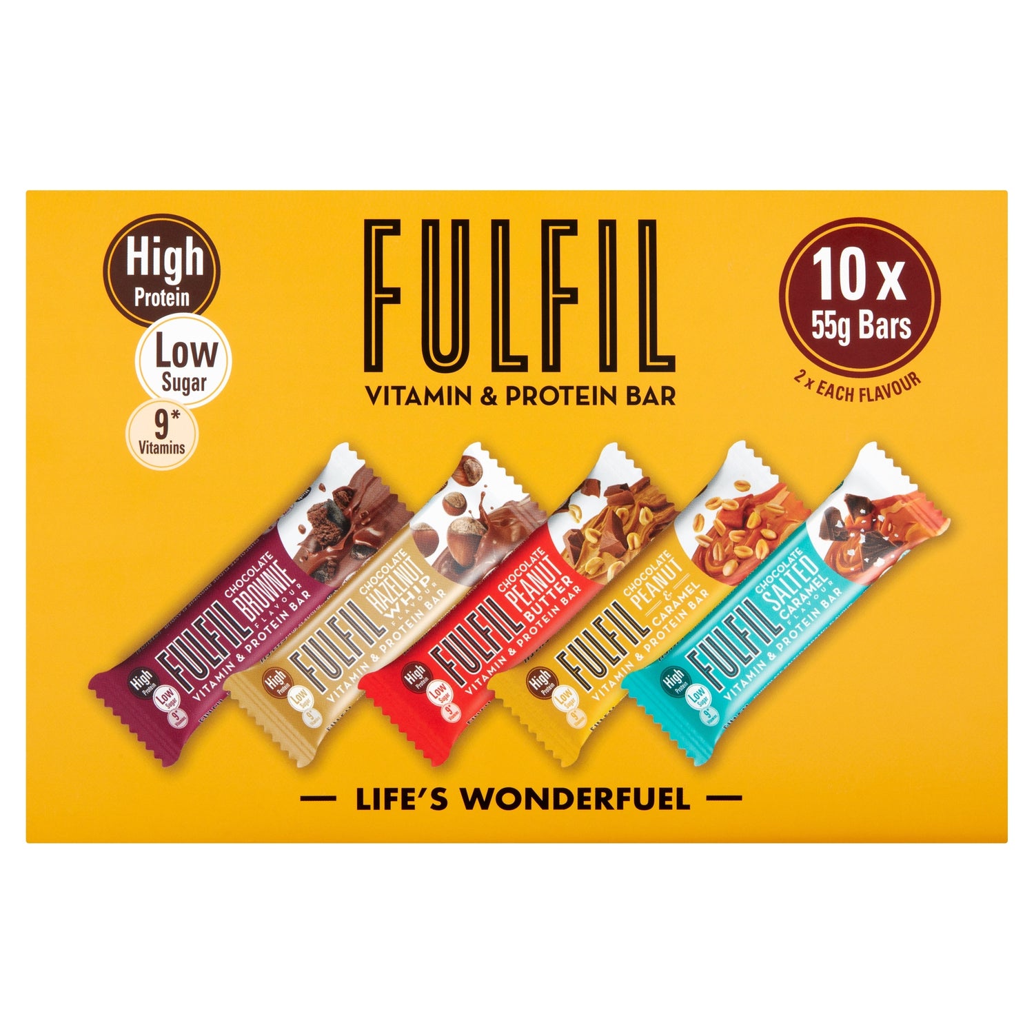 Fulfil Vitamin & Protein Bars - Mixed Pack 10 x 55g — image 1
