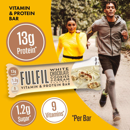 Fulfil White Chocolate Cookies & Cream Vitamin & Protein Bar 40g — image 2