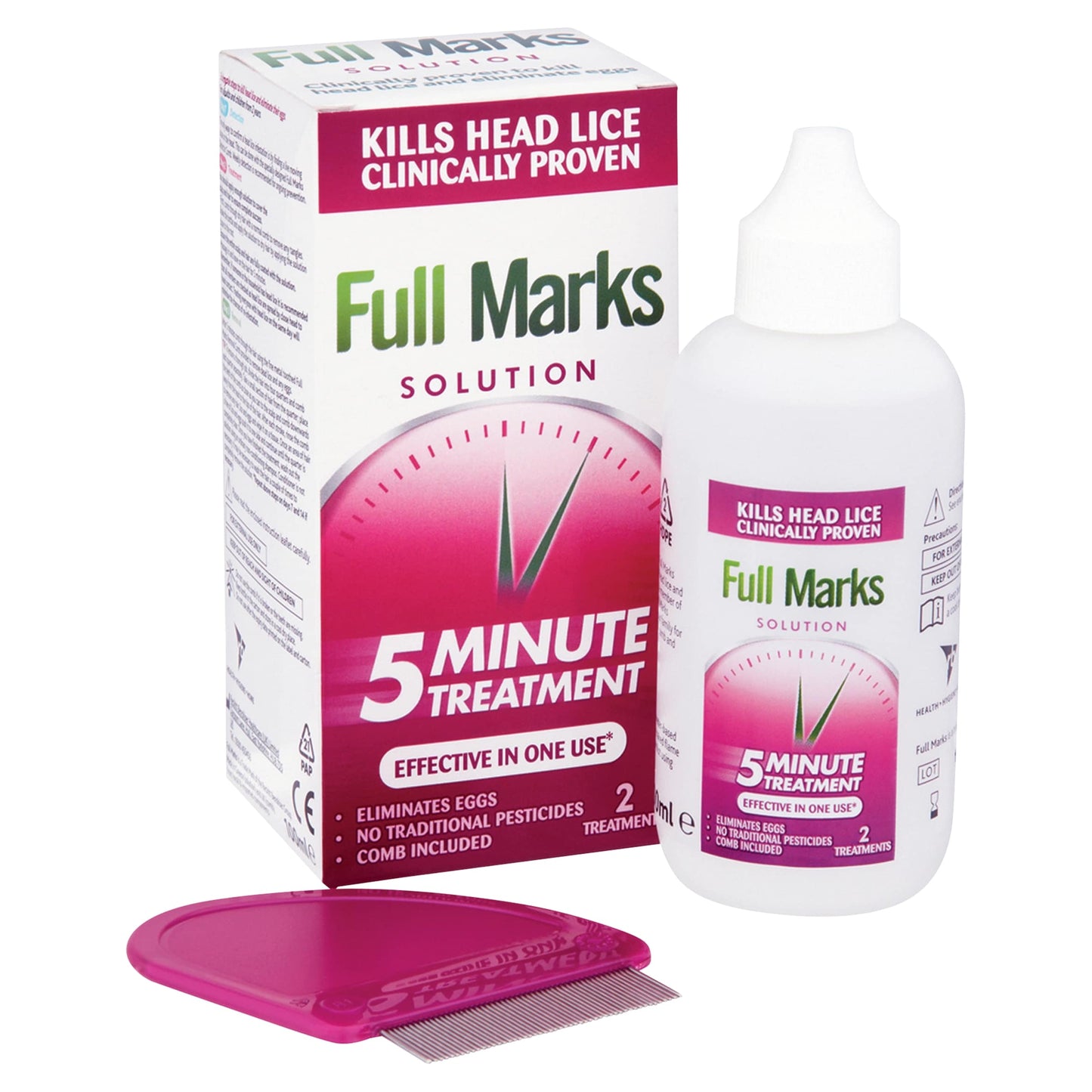 Full Marks Head Lice Treatment Solution 100ml — image 1