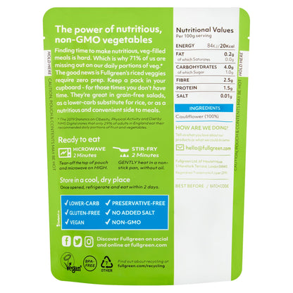 Fullgreen Riced Cauliflower 200G — image 2