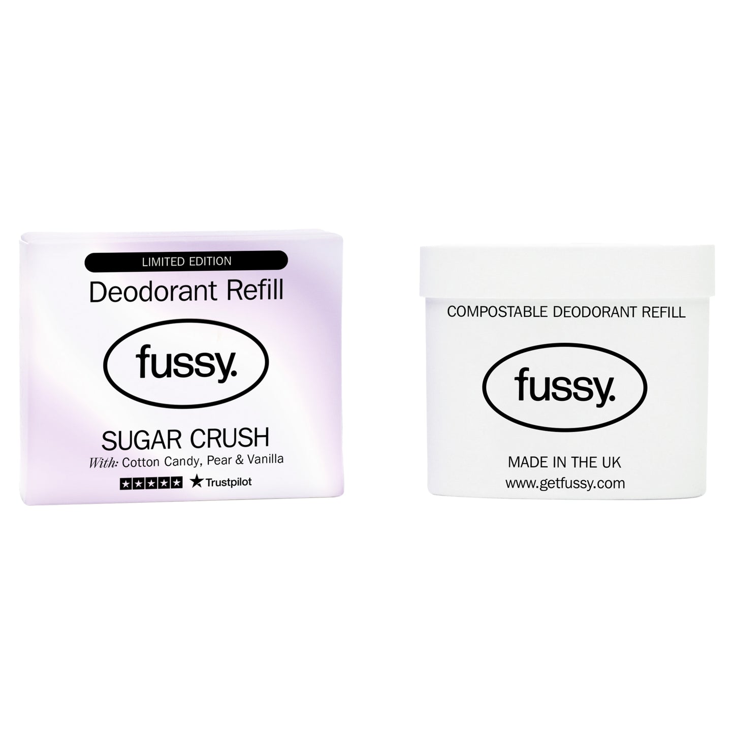Fussy Natural Deodorant Refill Sugar Crush 40g — image 1
