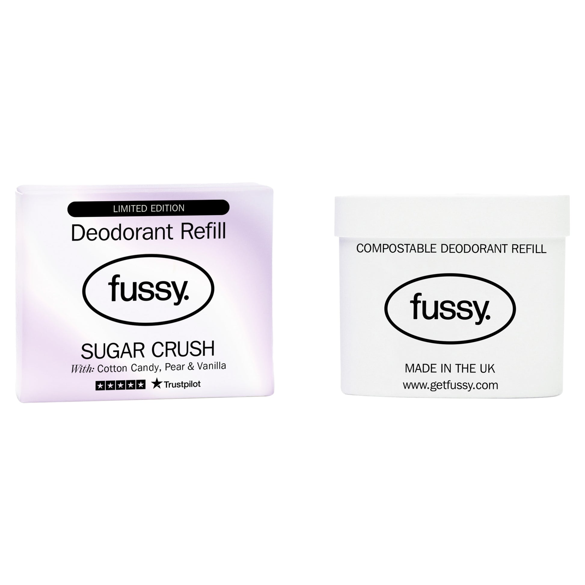 Fussy Natural Deodorant Refill Sugar Crush 40g — image 1