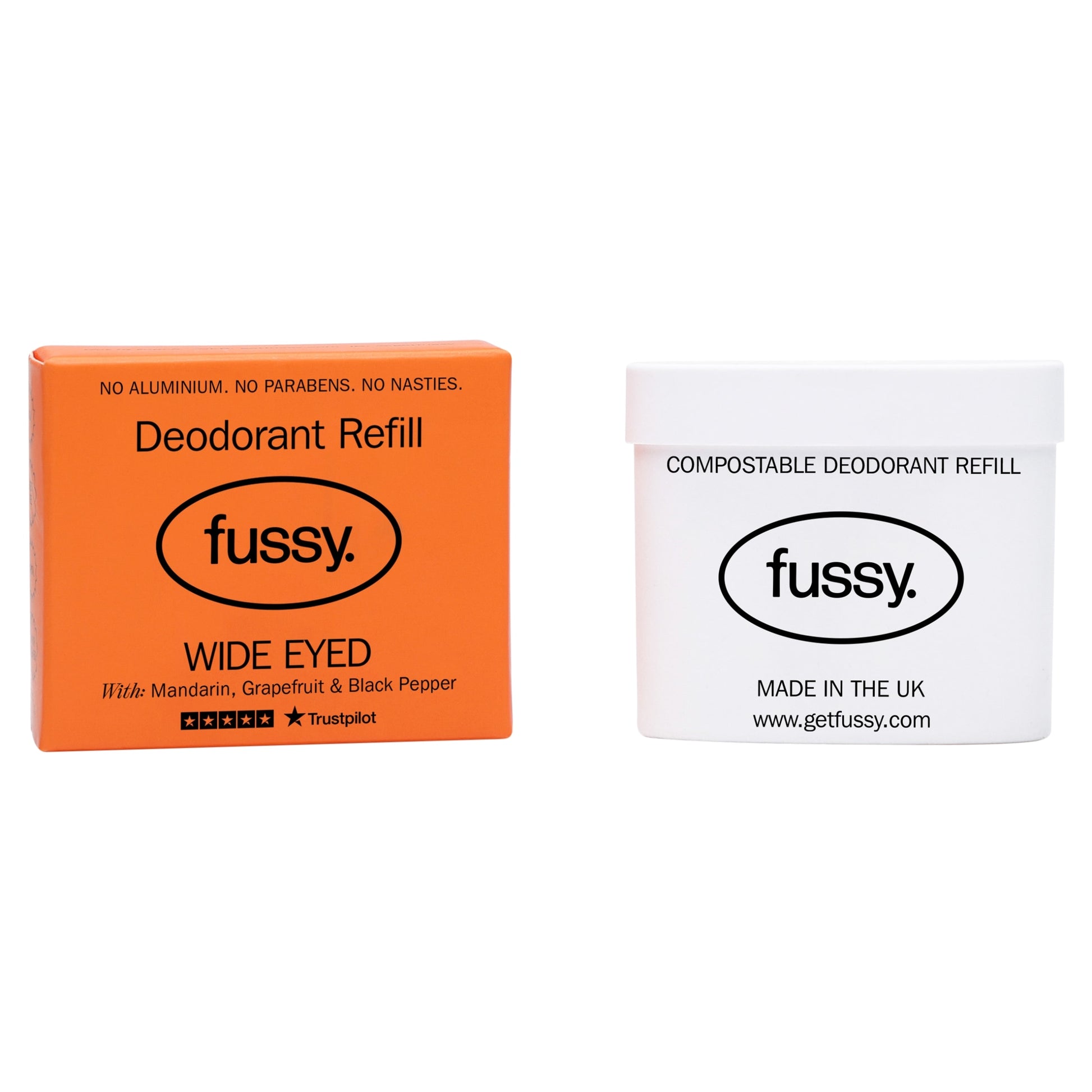 Fussy Natural Deodorant Refill Wide Eyed 40g — image 1