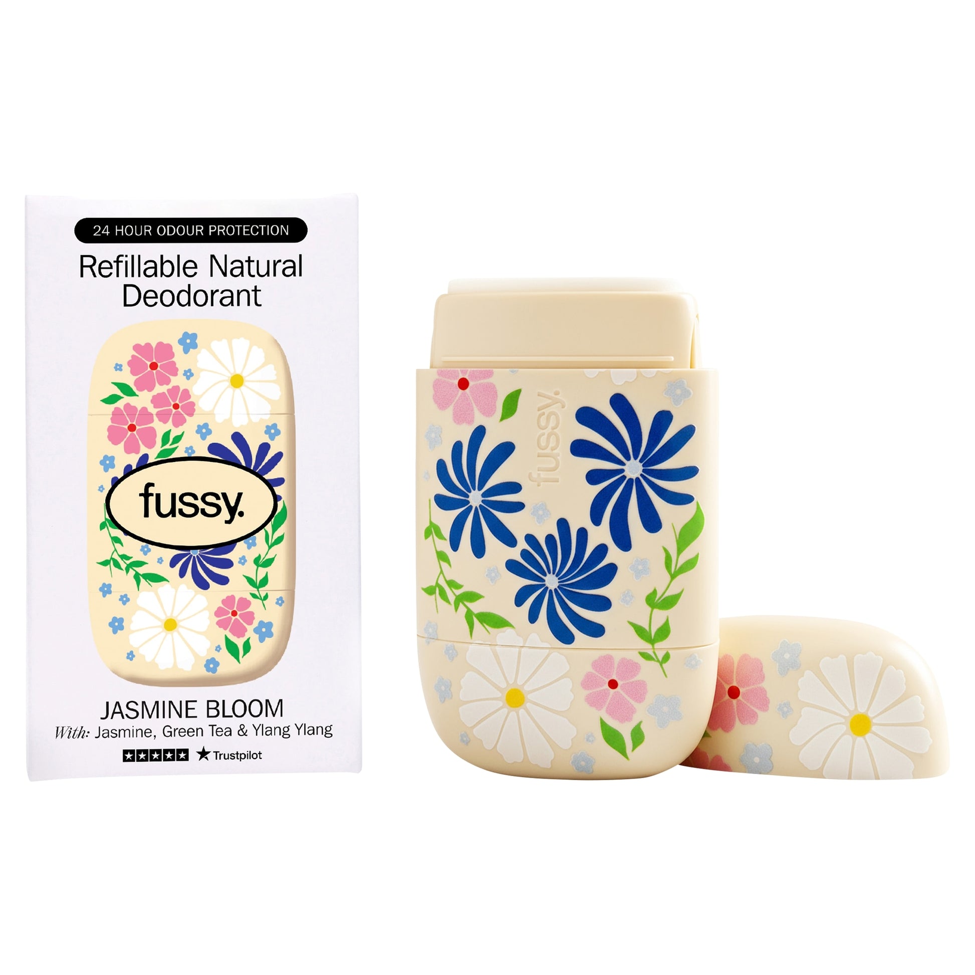 Fussy Refillable Natural Deodorant Jasmine Bloom 40g — image 2