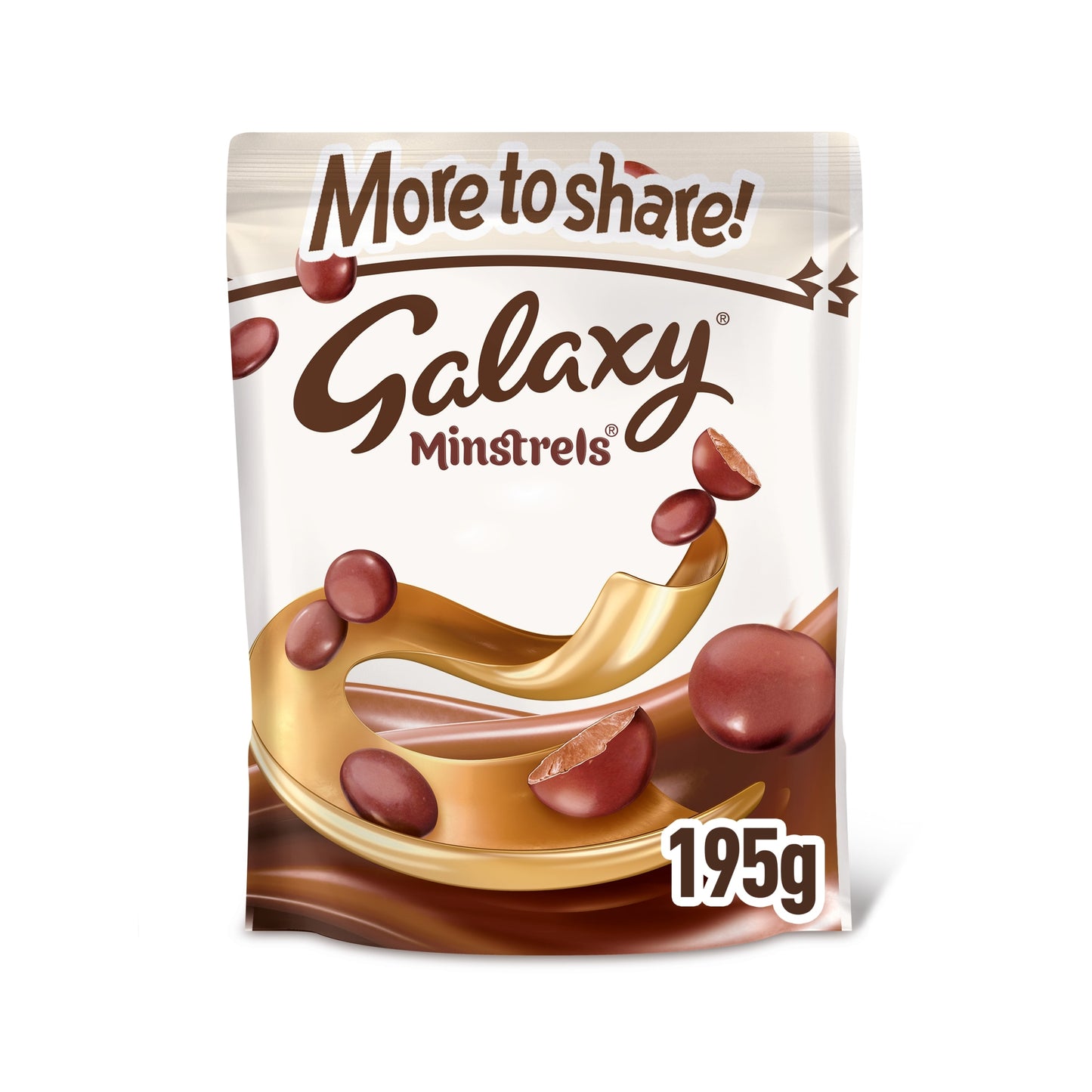 Galaxy Minstrels Milk Chocolate Pouch Bag 195g — image 1
