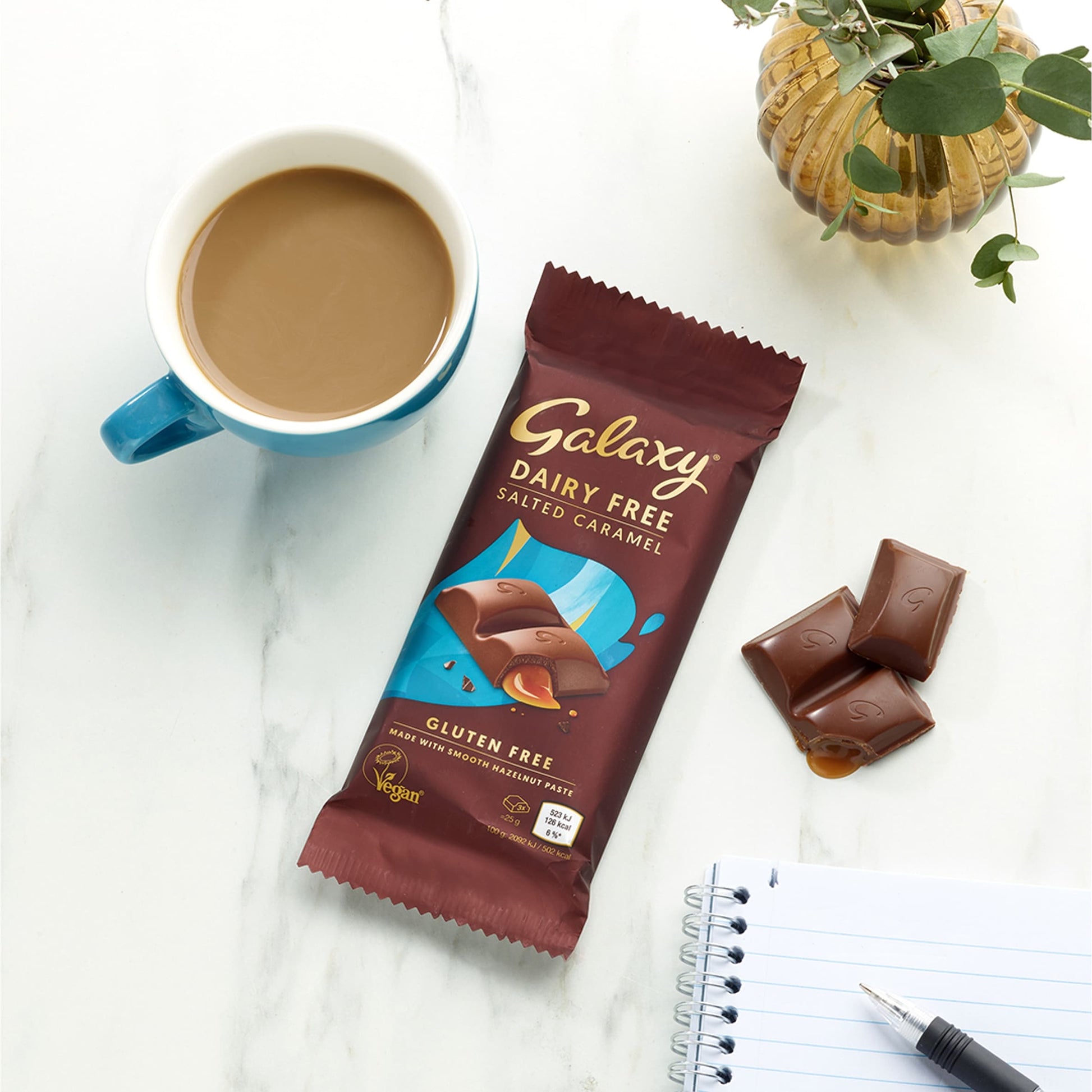 Galaxy Vegan Dairy Free Salted Caramel Chocolate 100g — image 2