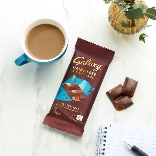 GALAXY Vegan Dairy Free Salted Caramel Chocolate 100g
