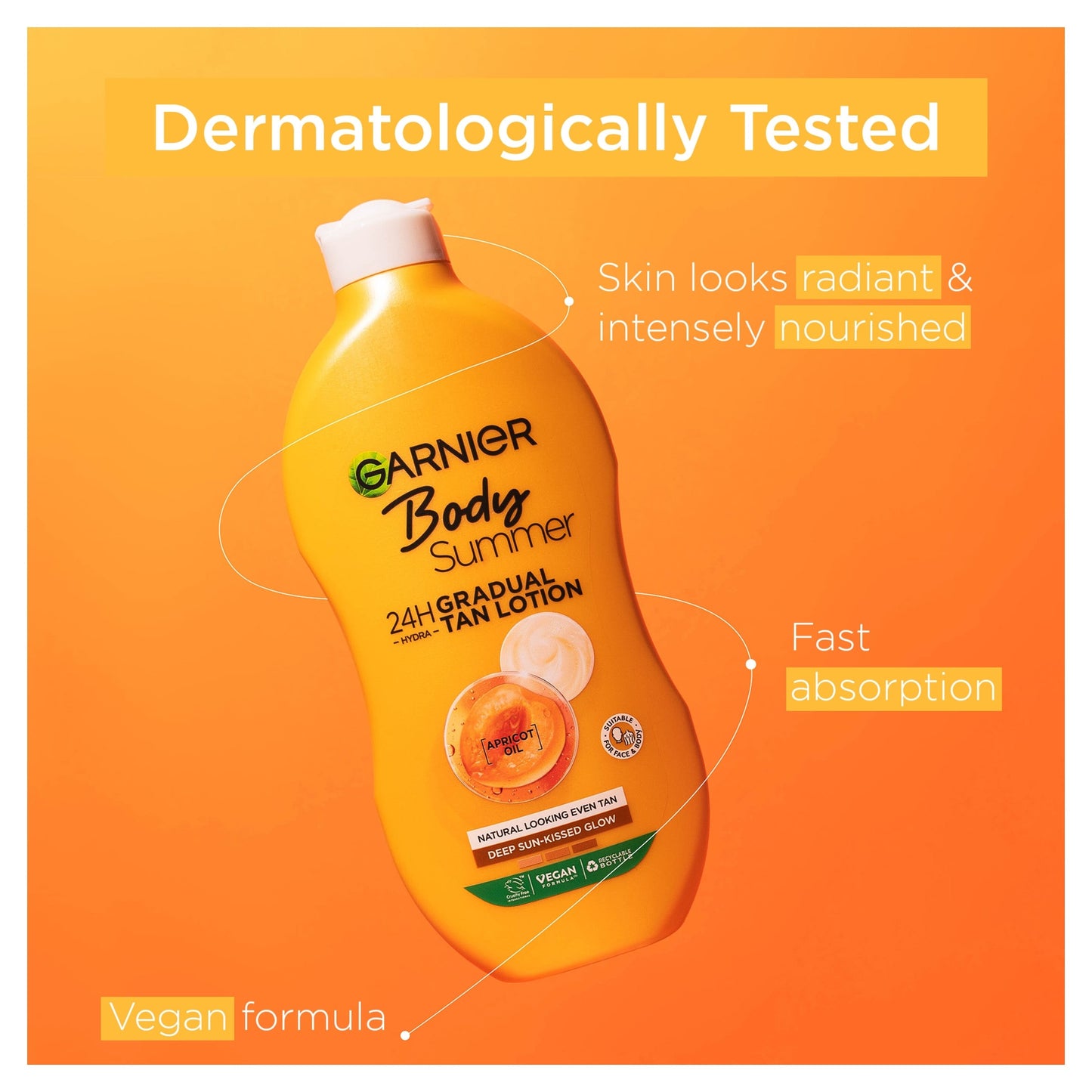 Garnier Body Deep Gradual Tan Moisturiser 400Ml — image 3