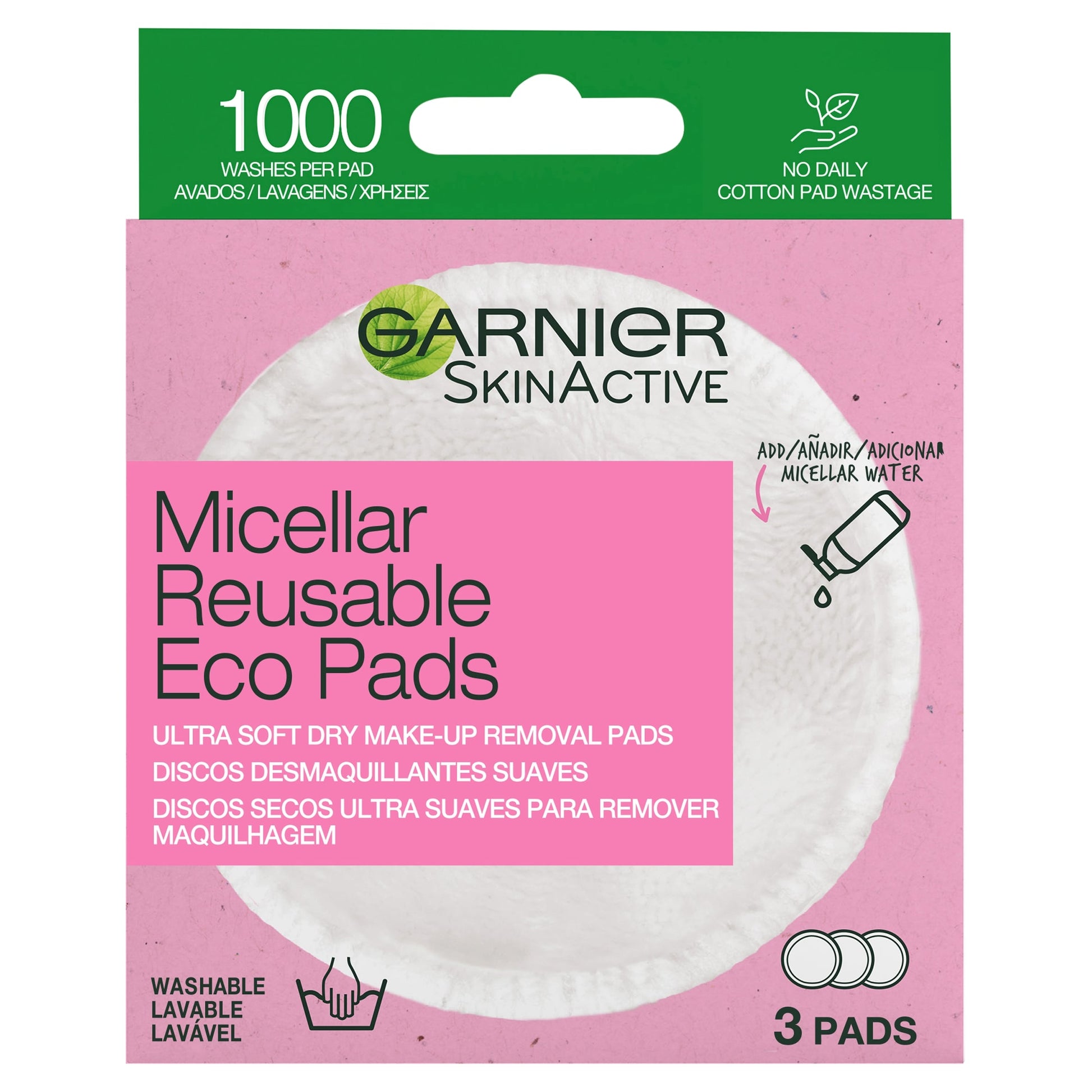 Garnier Micellar Make Up Remover Eco Pads 3Pack — image 1
