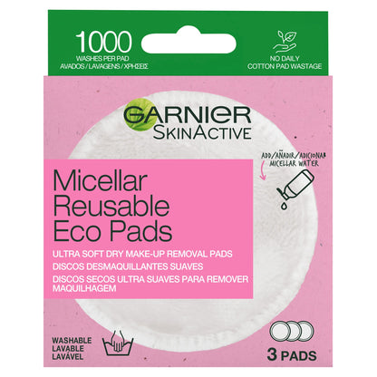 Garnier Micellar Make Up Remover Eco Pads 3Pack — image 1