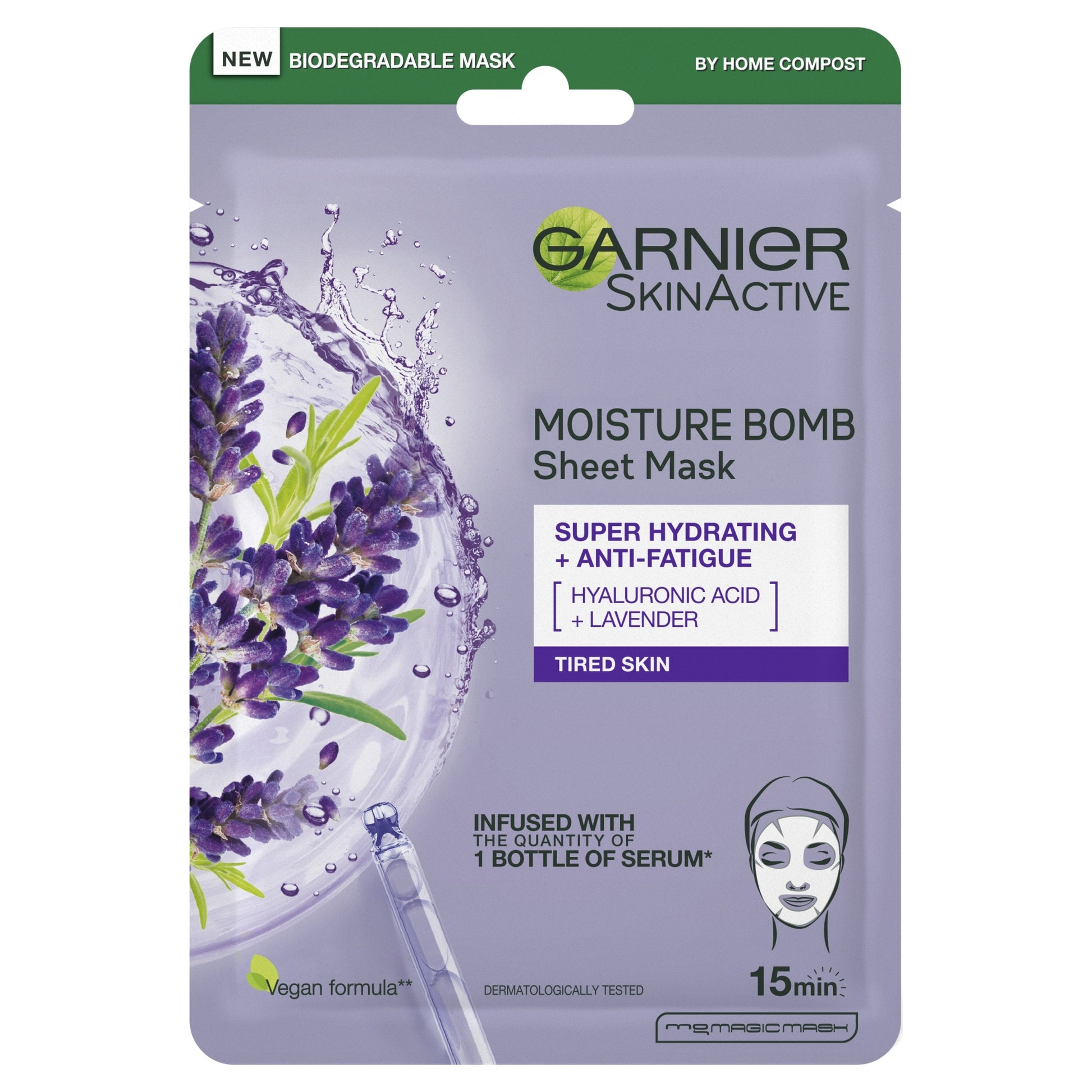 Garnier Moisture Bomb Hydrating Face Mask Lavender — image 1