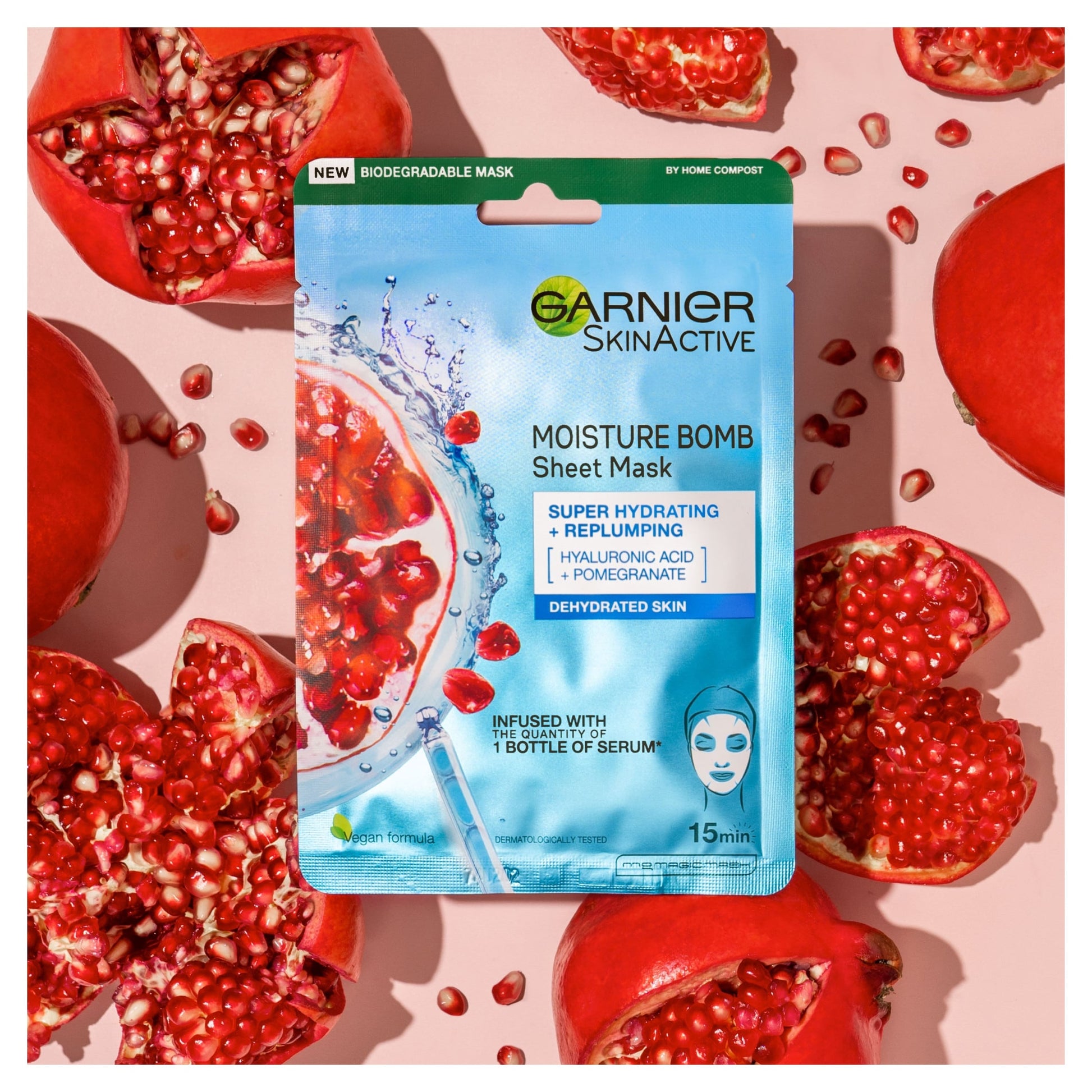 Garnier Moisture Bomb Hydrating Face Mask Pomegranate — image 3