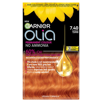 Garnier Olia 7.40 Intense Copper Permanent Hair Dye — image 1