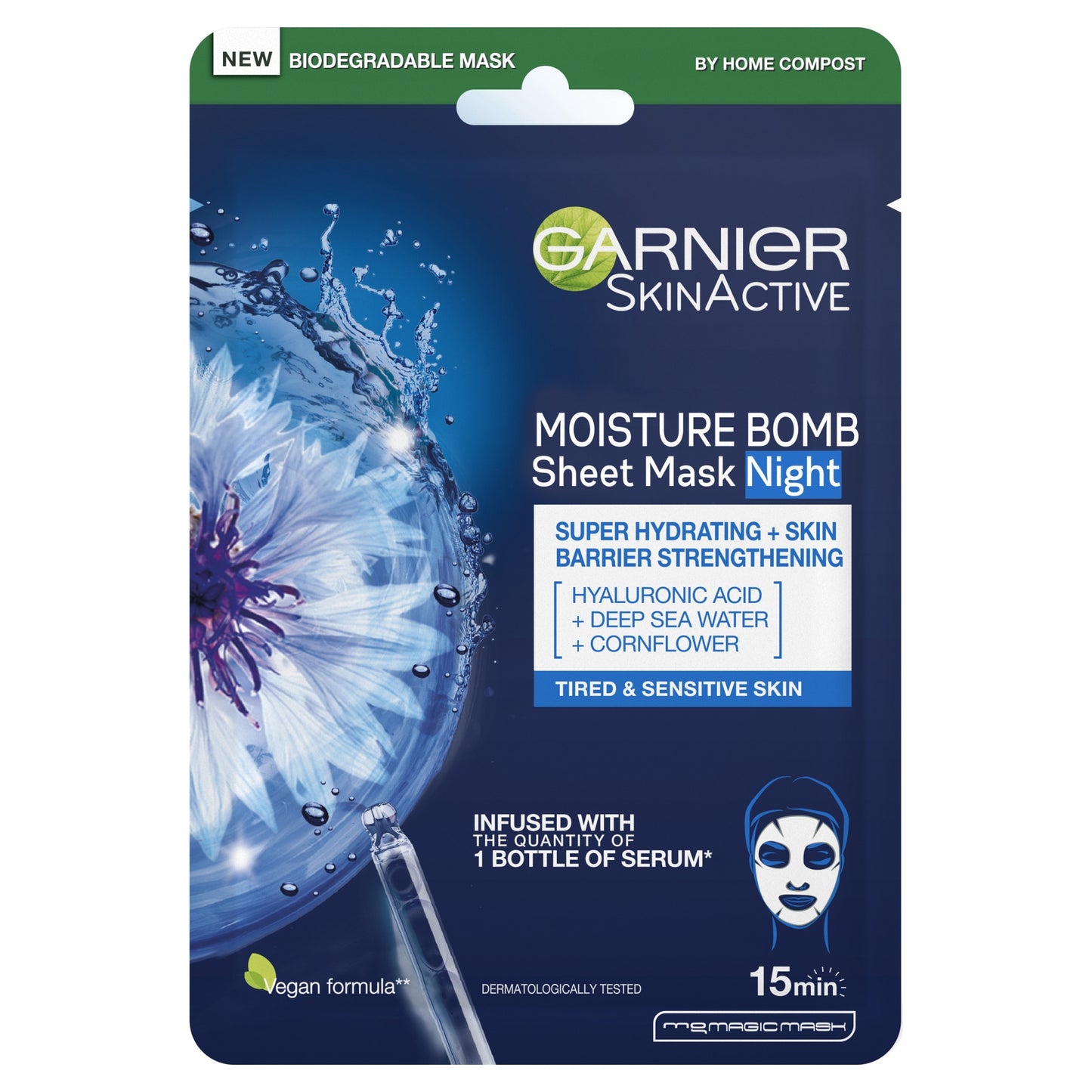Garnier Skin Active Night Time Face Bomb Tissue Mask 32G — image 1