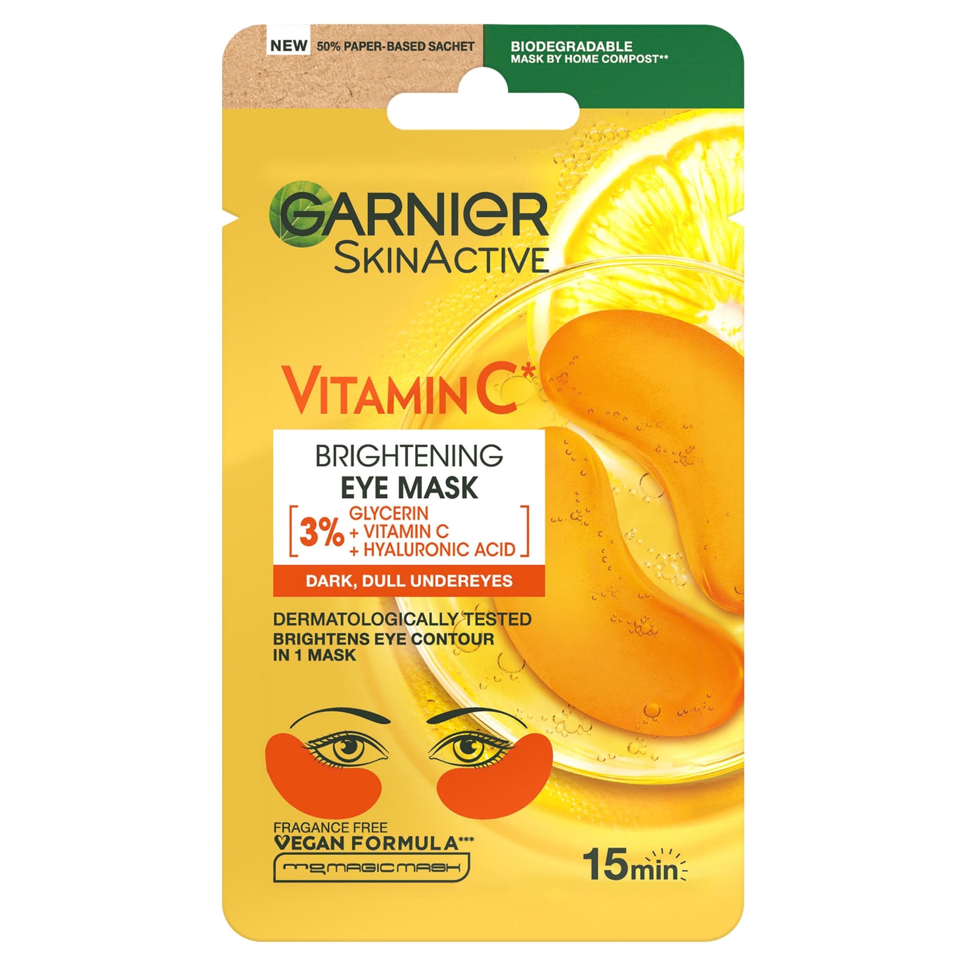 Garnier SkinActive Brightening Eye Mask with Vitamin C 5g — image 1