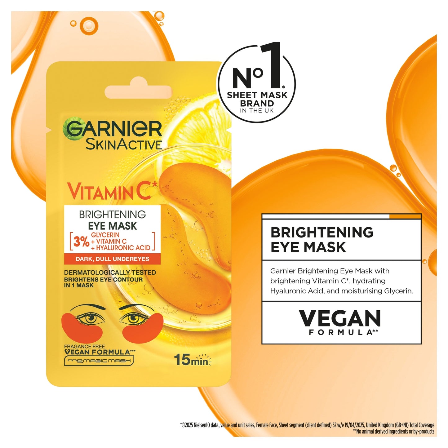 Garnier SkinActive Brightening Eye Mask with Vitamin C 5g — image 2