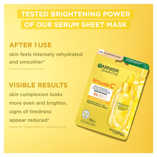 Garnier SkinActive Vitamin C Sheet Mask 28g — image 2