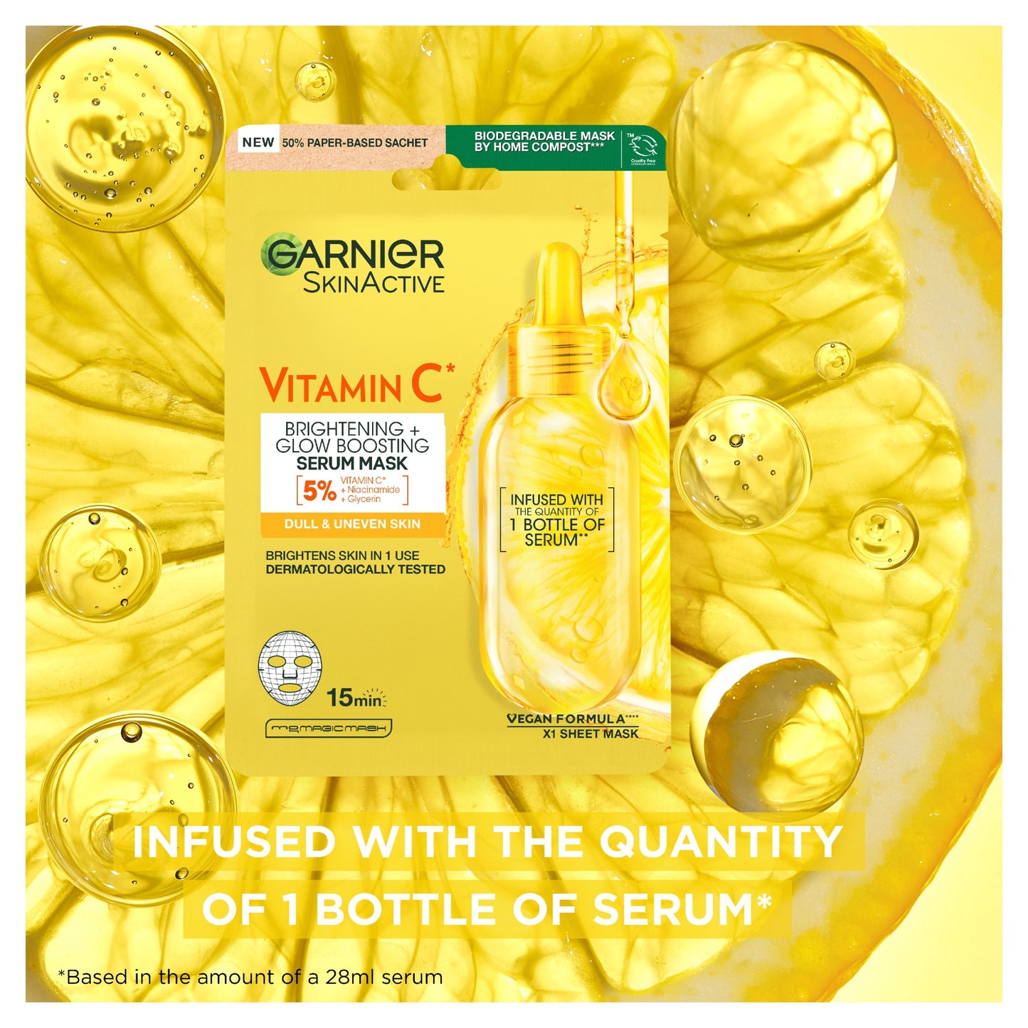 Garnier SkinActive Vitamin C Sheet Mask 28g — image 3