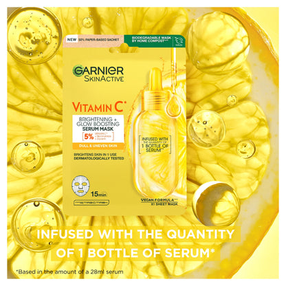 Garnier SkinActive Vitamin C Sheet Mask 28g — image 3