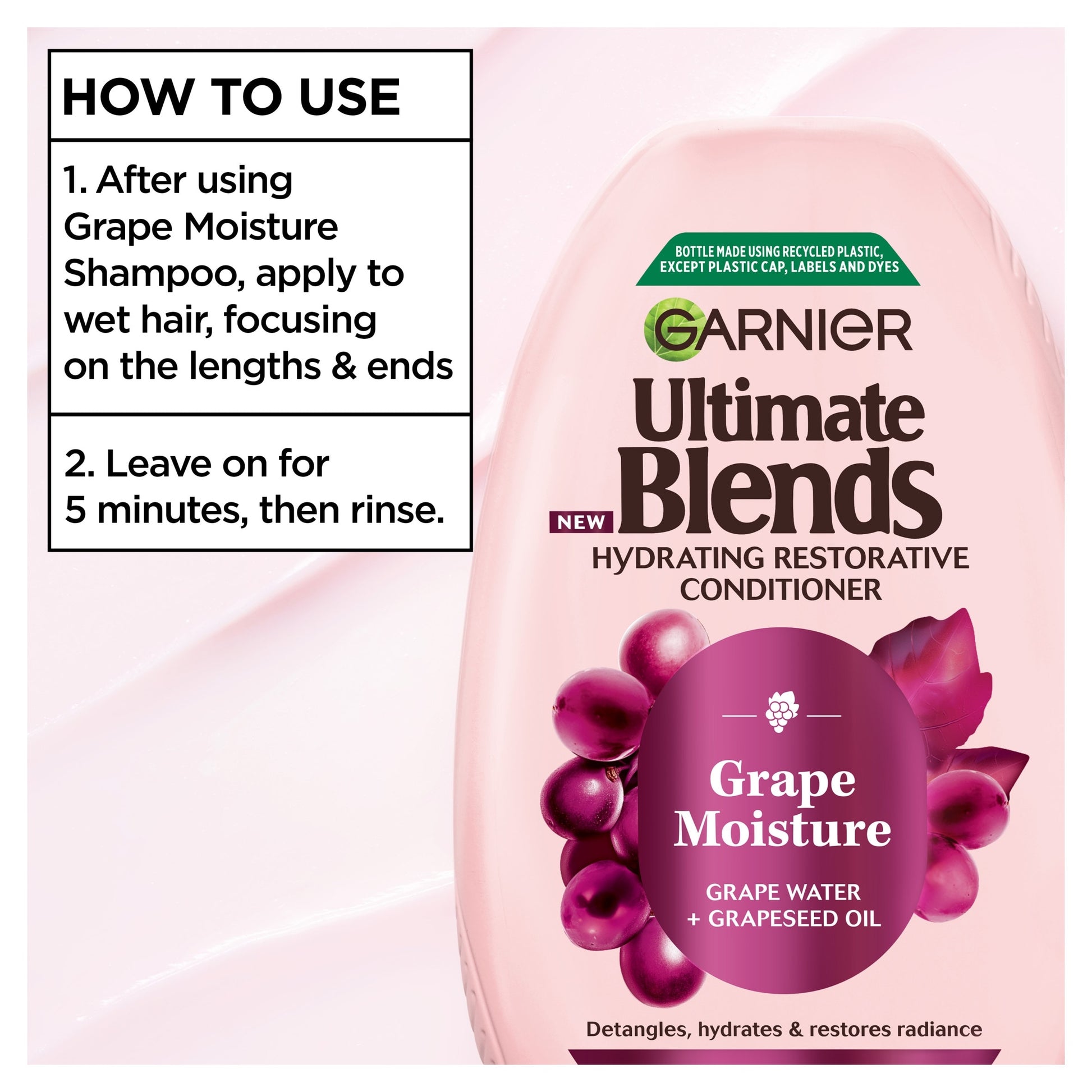 Garnier Ultimate Blends Grape Moisture Conditioner 250ml — image 4