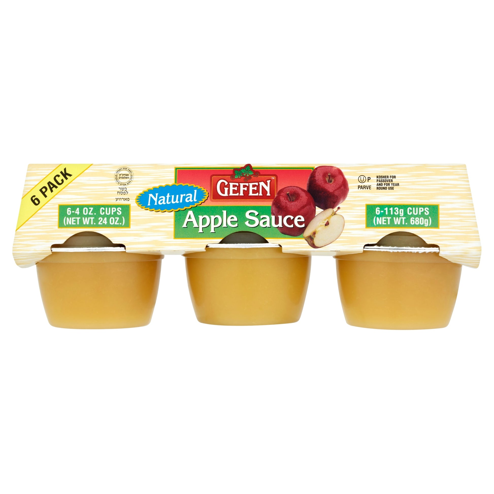 Gefen Apple Sauce Pots 6 X 113G — image 1