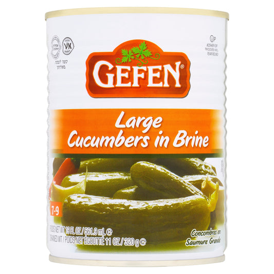 GEFEN CUCUMBERS IN BRINE 7-9 LARGE 540G — image 1