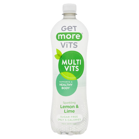 Get More Multivitamins Sparkling Water Lemon & Lime Drink 1 Litre — image 1