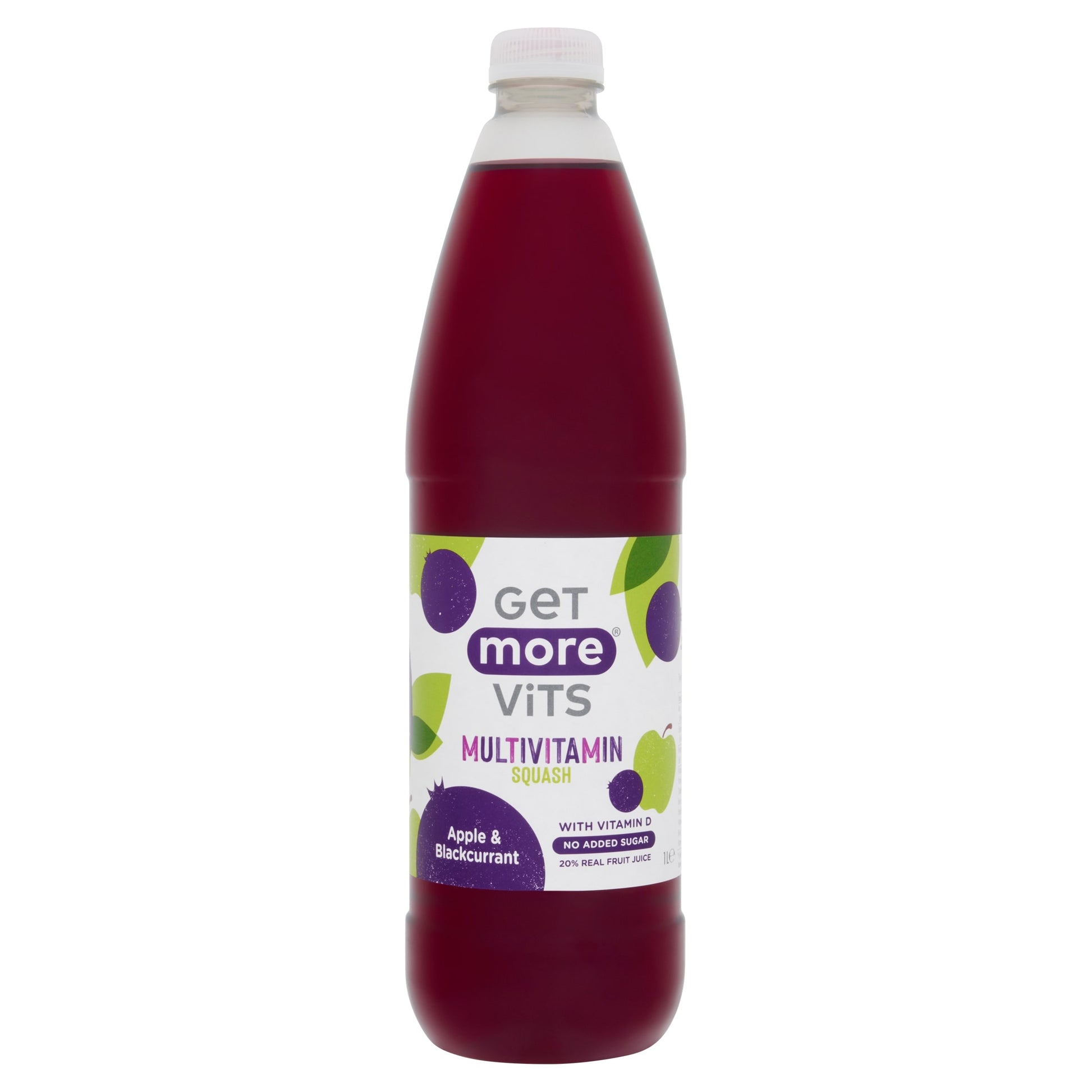 Get More Vitamins Multivitamin Squash Apple & Blackcurrant 1L — image 1