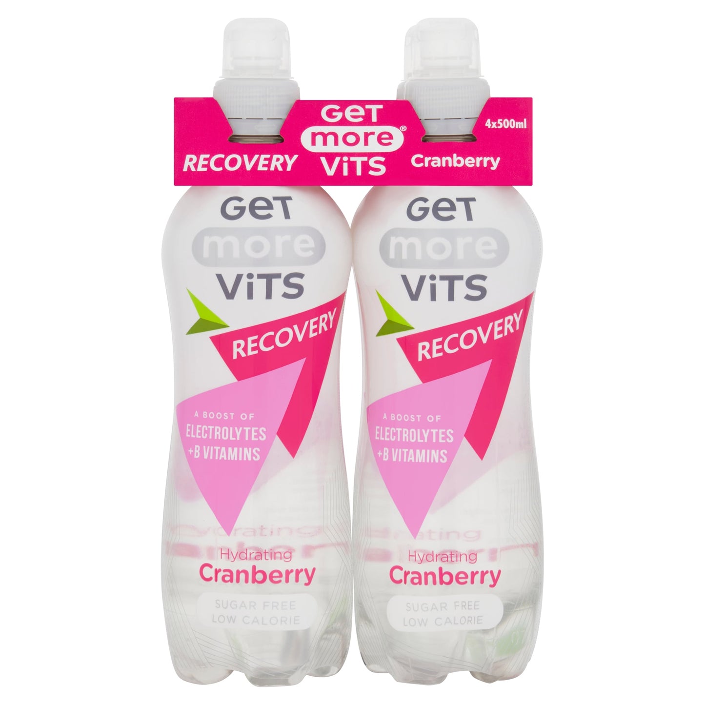 Get More Vitamins Recovery Still Water Cranberry Drink 4X500ml — image 1