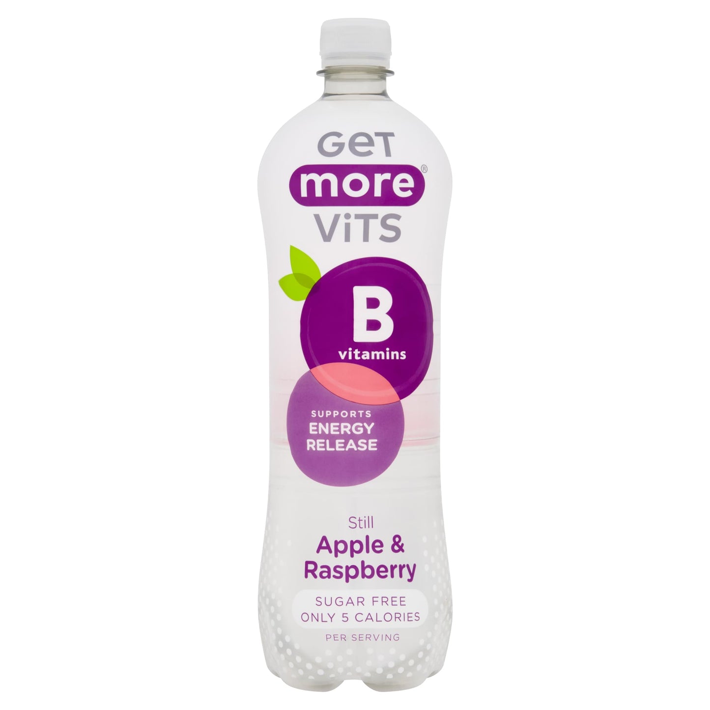 Get More Vits B Vitamins Still Water - Apple & Raspberry 1 Litre — image 1