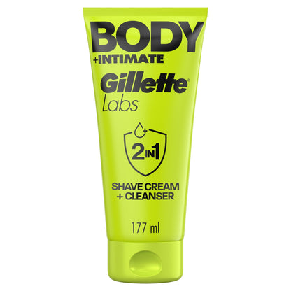Gillette Labs Body + Intimate 2-in-1 Body Shave Cream and Cleanser 177ml — image 1