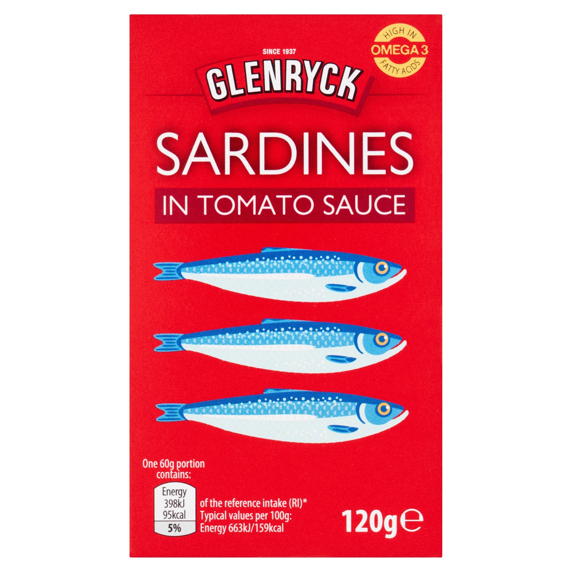 GLENRYCK SARDINES IN TOMATO SAUCE 120G — image 1