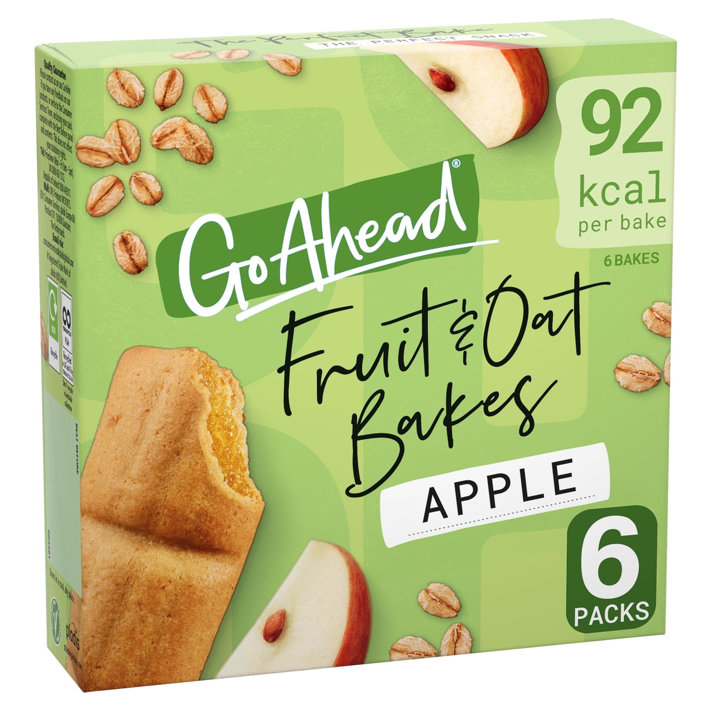 GO AHEAD Fruit & Oat Bakes Apple 6 packs 150g — image 1