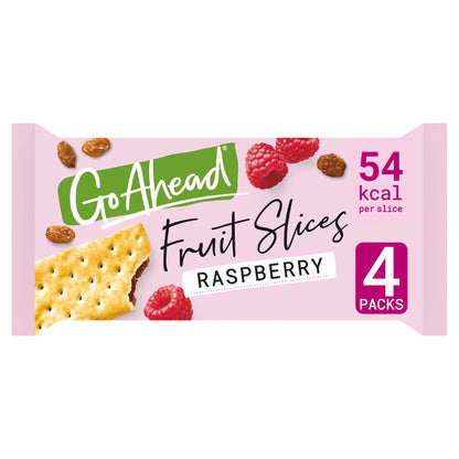 Go Ahead Raspberry Crispy Fruit Slices Snack Bars Multipack 4 x 43.6g — image 1