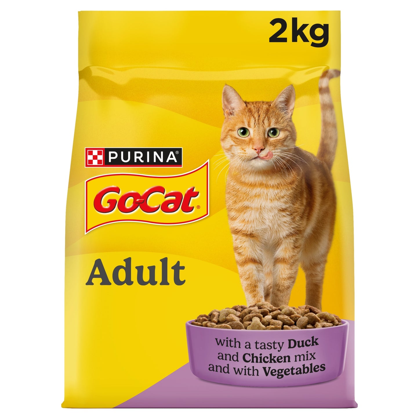 GO-CAT Chicken; Duck Dry Cat Food 2kg — image 1