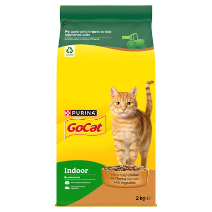 GO-CAT Indoor Chicken Dry Cat Food 2kg — image 2
