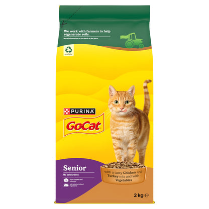 GO-CAT Senior Chicken Dry Cat Food 2kg — image 2