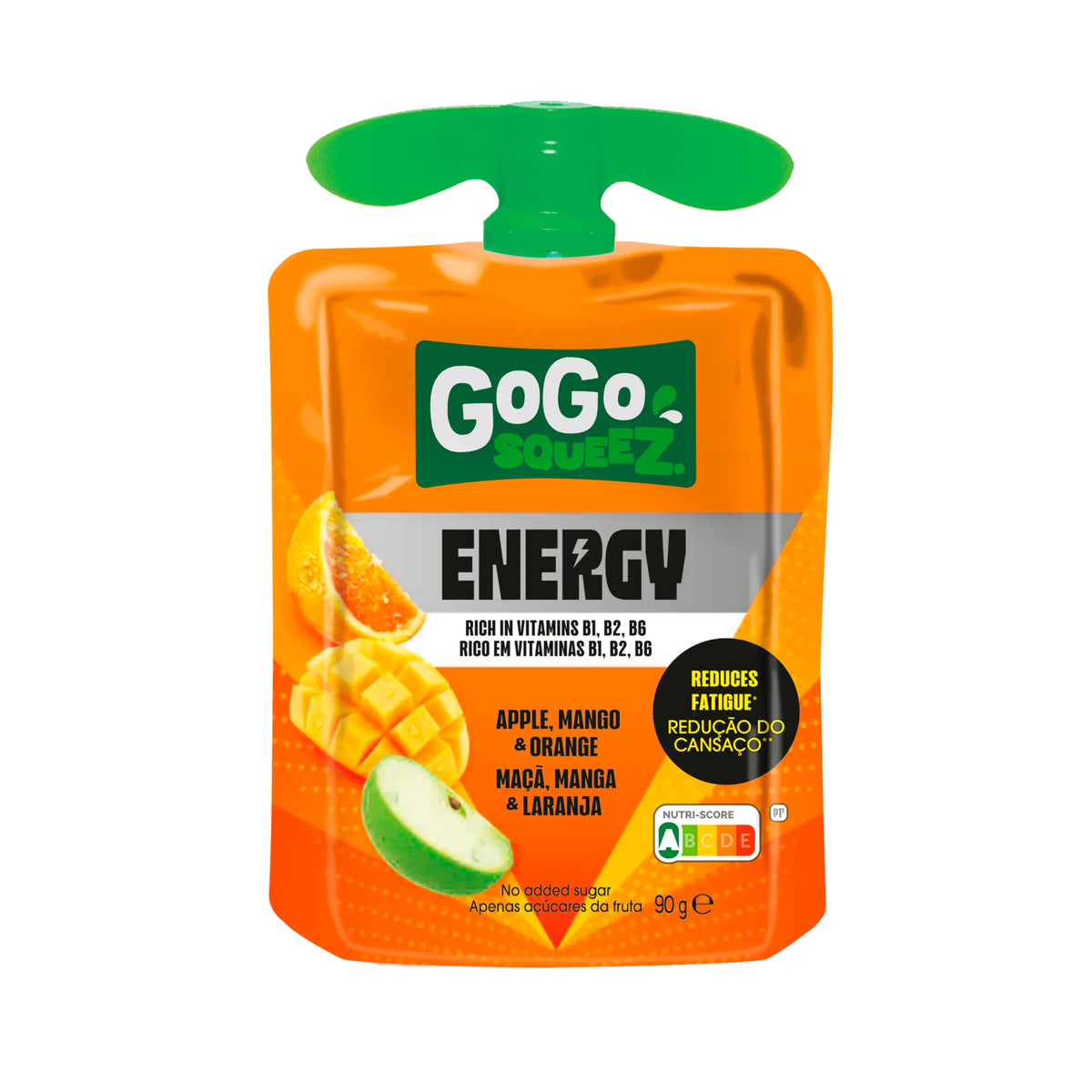 GoGo squeeZ Energy Apple, Mango & Orange No Added Sugar 4 x 90g — image 3