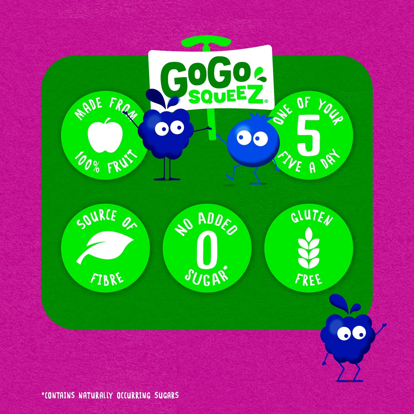 GOGO SQUEEZ Fruit Smoothie Snack Apple Berries 4 x 90g — image 3