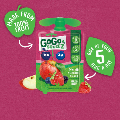 GOGO SQUEEZ Fruit Smoothie Snack Apple Berries 4 x 90g — image 4