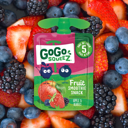 GOGO SQUEEZ Fruit Smoothie Snack Apple Berries 4 x 90g — image 5