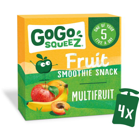 GoGo Squeez Fruit Smoothie Snack - Multifruit 4x90g — image 1