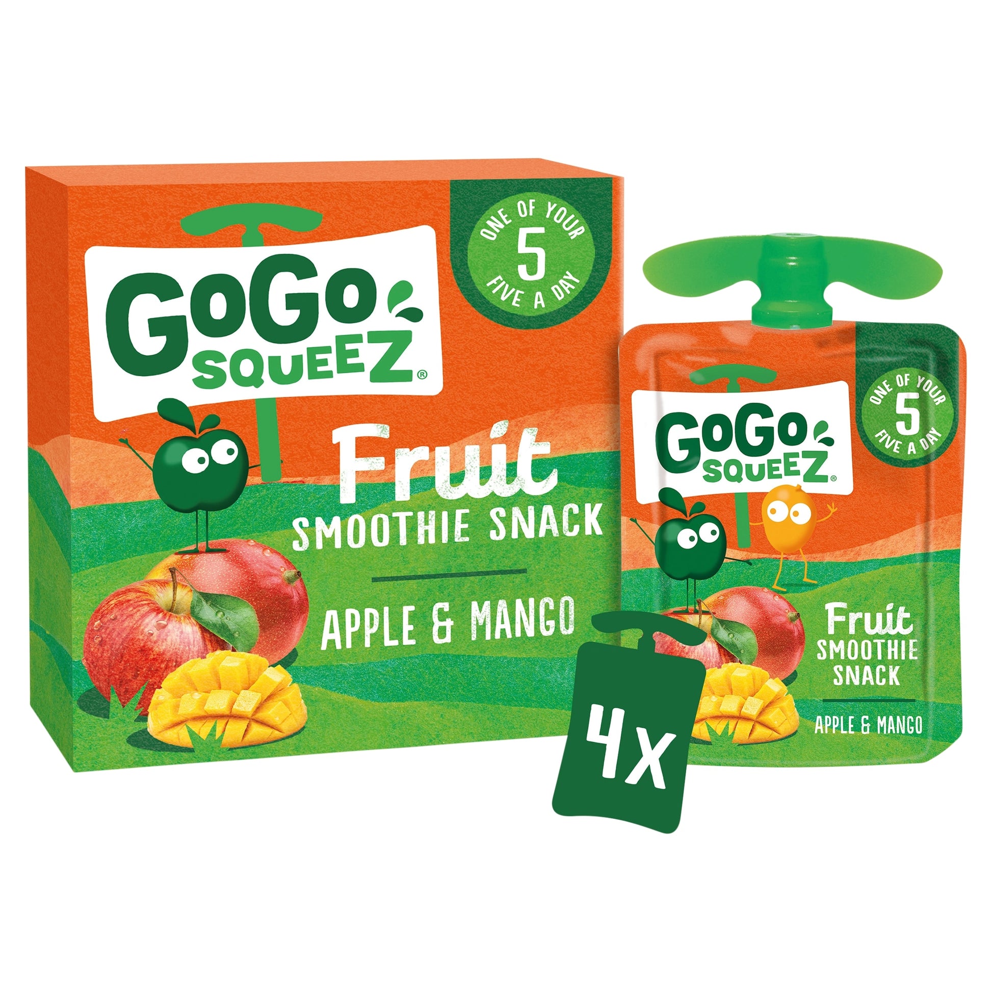 Gogo Squeez Fruit Snack Apple Mango 4X90g — image 2