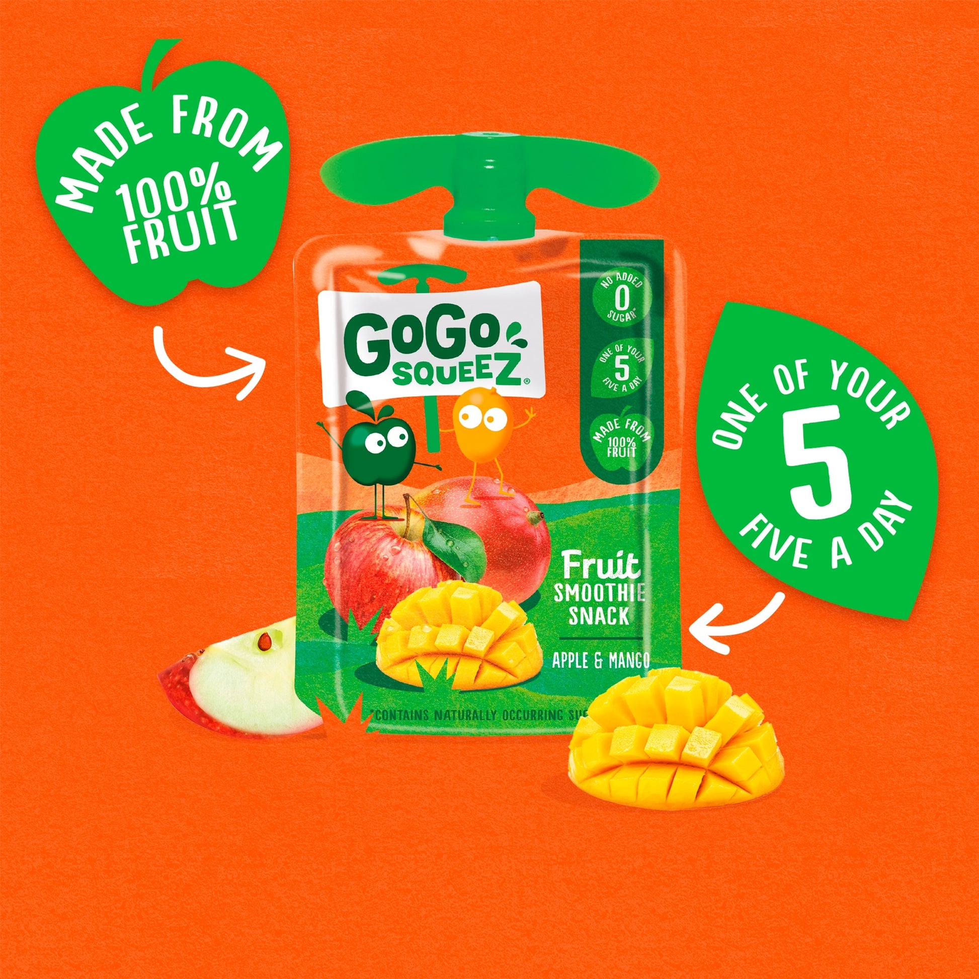 Gogo Squeez Fruit Snack Apple Mango 4X90g — image 5
